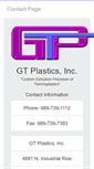 Mobile Screenshot of gtplastics.com